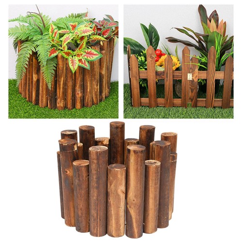Wooden garden fence decorative - wooden,