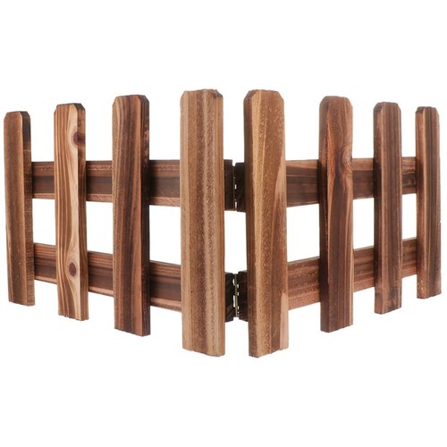 Decorative wood garden fence - wood,