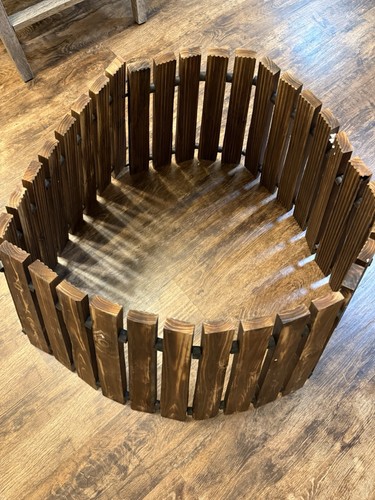 Garden wooden short fence - garden,