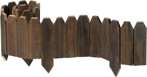 Wood garden edging wooden - wood,