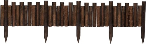 Garden wooden staggered - wooden, short