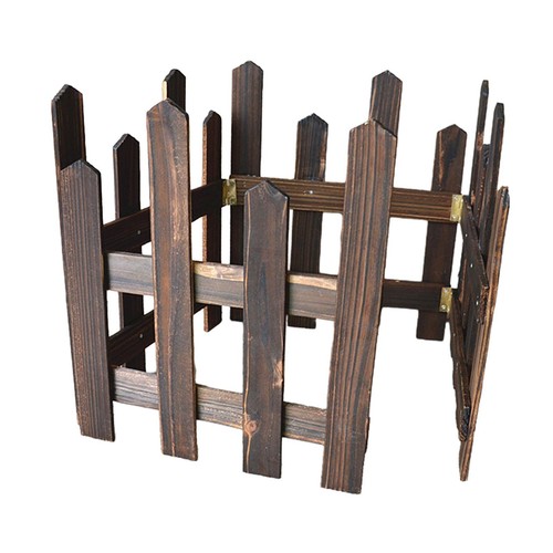 Wooden garden fence landscape - wooden,
