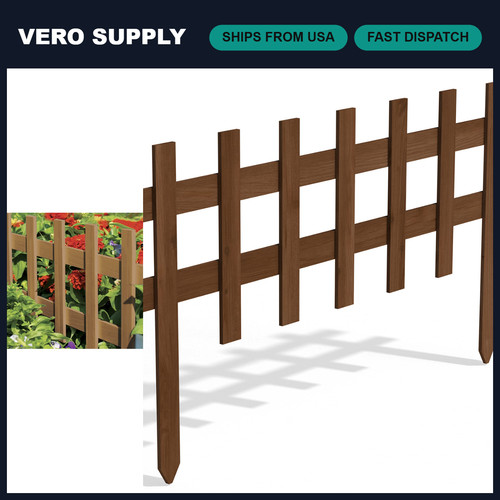 Deluxe wooden picket fence - wooden,