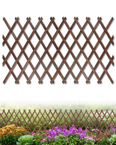 Expandable wooden latice - wooden, fence