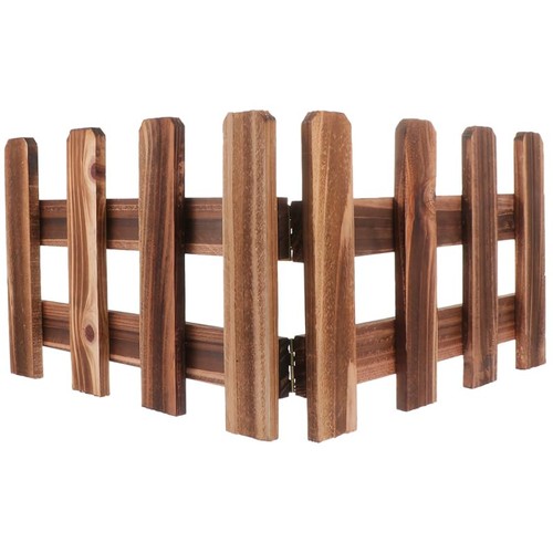 Decorative wood garden fence - wood,